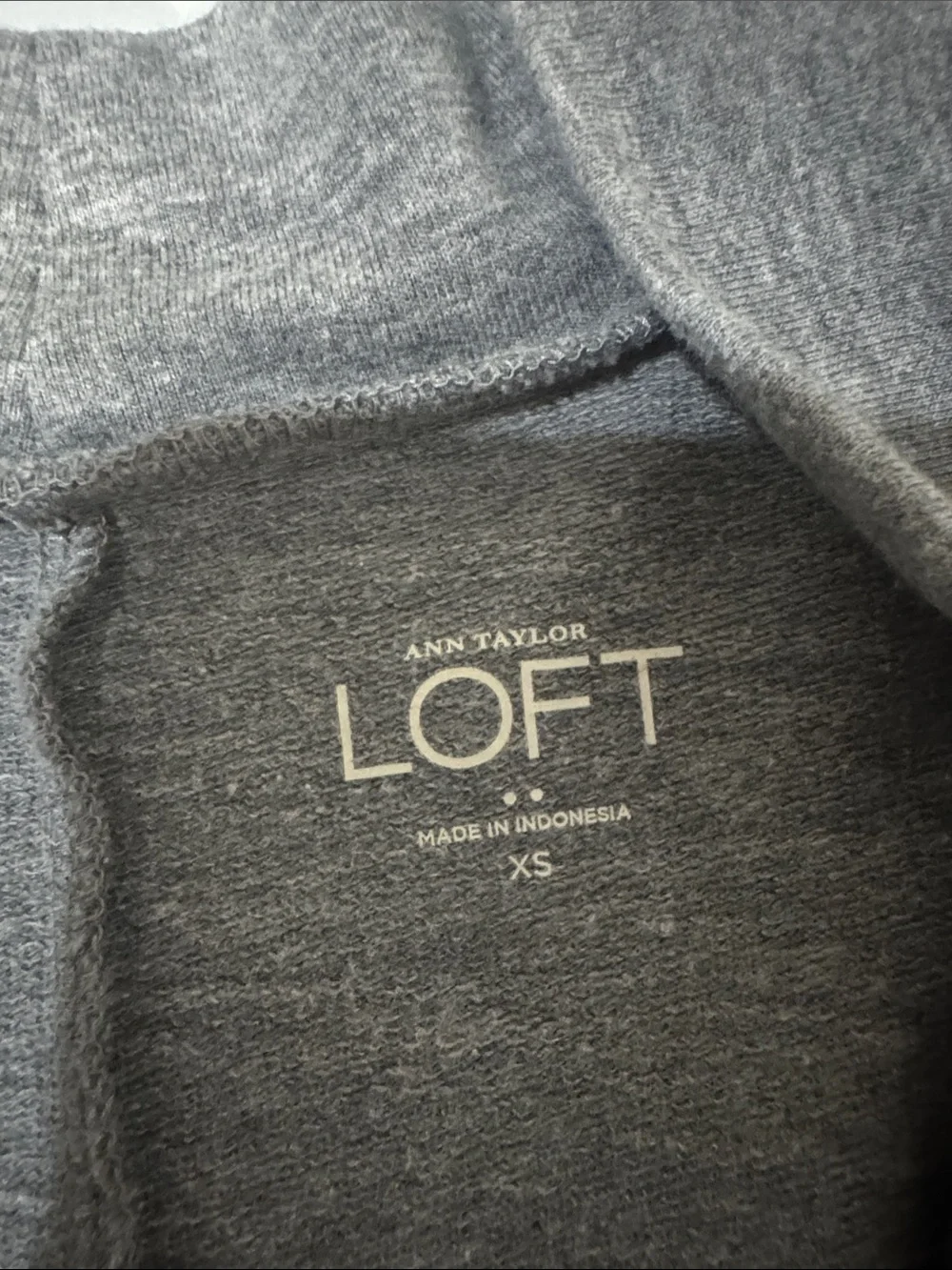 LOFT woman Lightweight Gray Open-Front Shirt Jacket